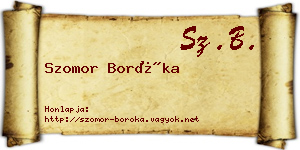 Szomor Boróka névjegykártya